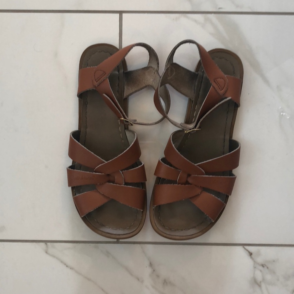 Camel Saltwater Sandals by Hoy